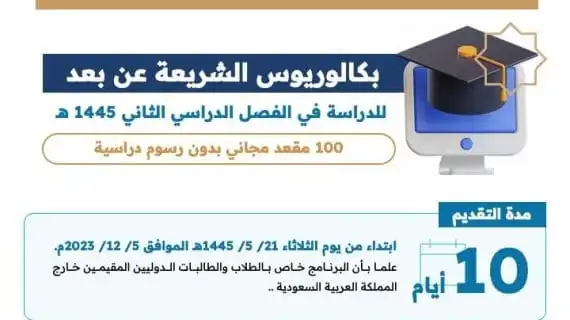 Pendaftaran Beasiswa S1 Jurusan Syariah Universitas Islam Madinah Kelas Online Tahun 1445H (Kuota Beasiswa Hanya 100)