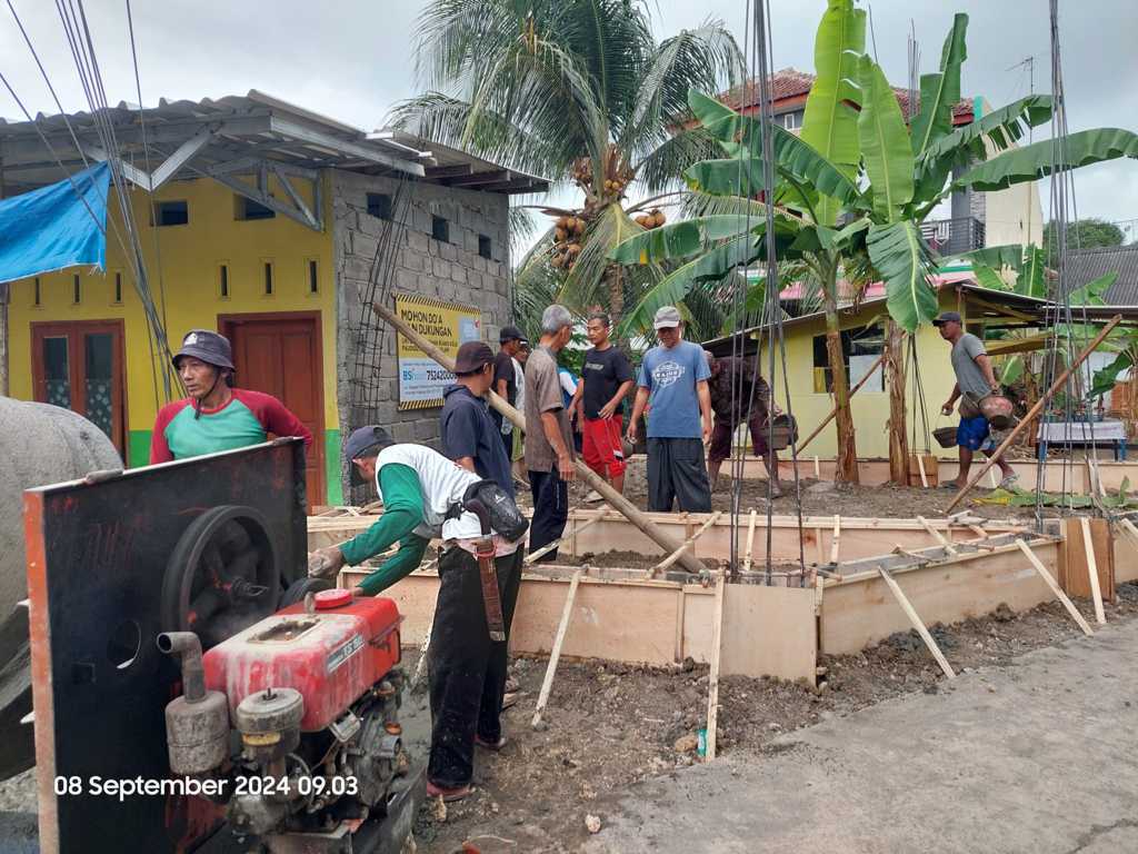 Progress Cor Pondasi Bangunan PAUDQu Al-Faruq Al-Islami Babakanjaya Padaherang