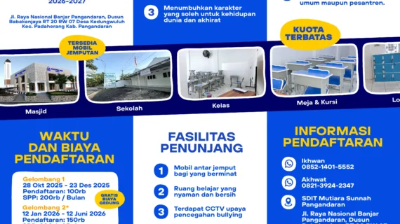 Mari Bantu Perluasan & Pengarugan Lahan Lembaga Pendidikan Mutiara Sunnah Pangandaran (Tahap 1)